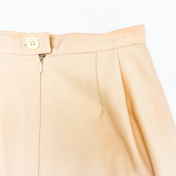 Karl Lagerfeld Soft Blush Pink Wool Pencil Skirt Nude Pencil Size 40 France - Picture 5 of 6